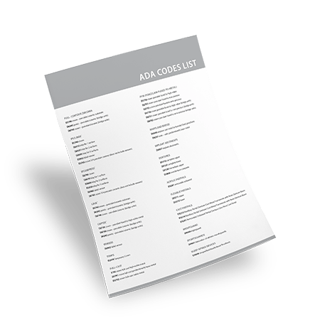 ADA Insurance Codes